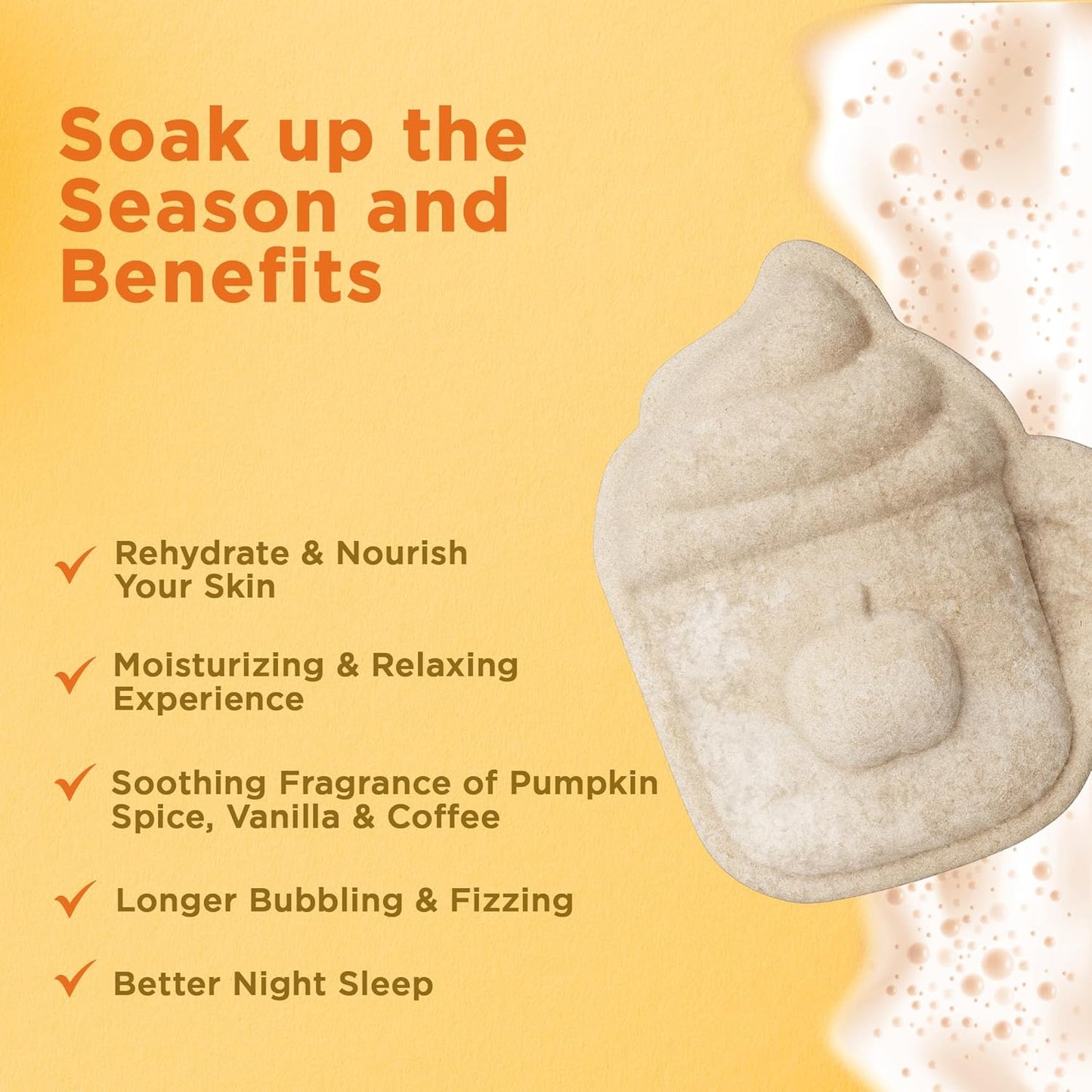Pumpkin Spice Latte Bath Bomb - Two Sisters Spa