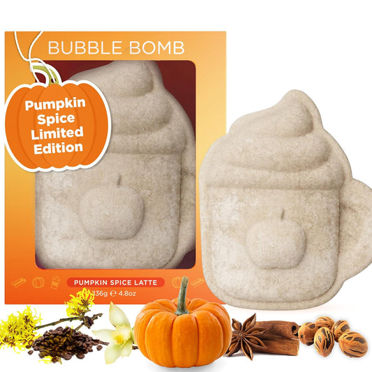 Pumpkin Spice Latte Bath Bomb - Two Sisters Spa