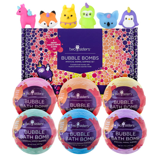 6 Mystical Animal Squishy Surprise Bubble Bath Bombs