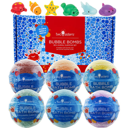 6 Sea Animal Squishy Surprise Bubble Bath Bombs