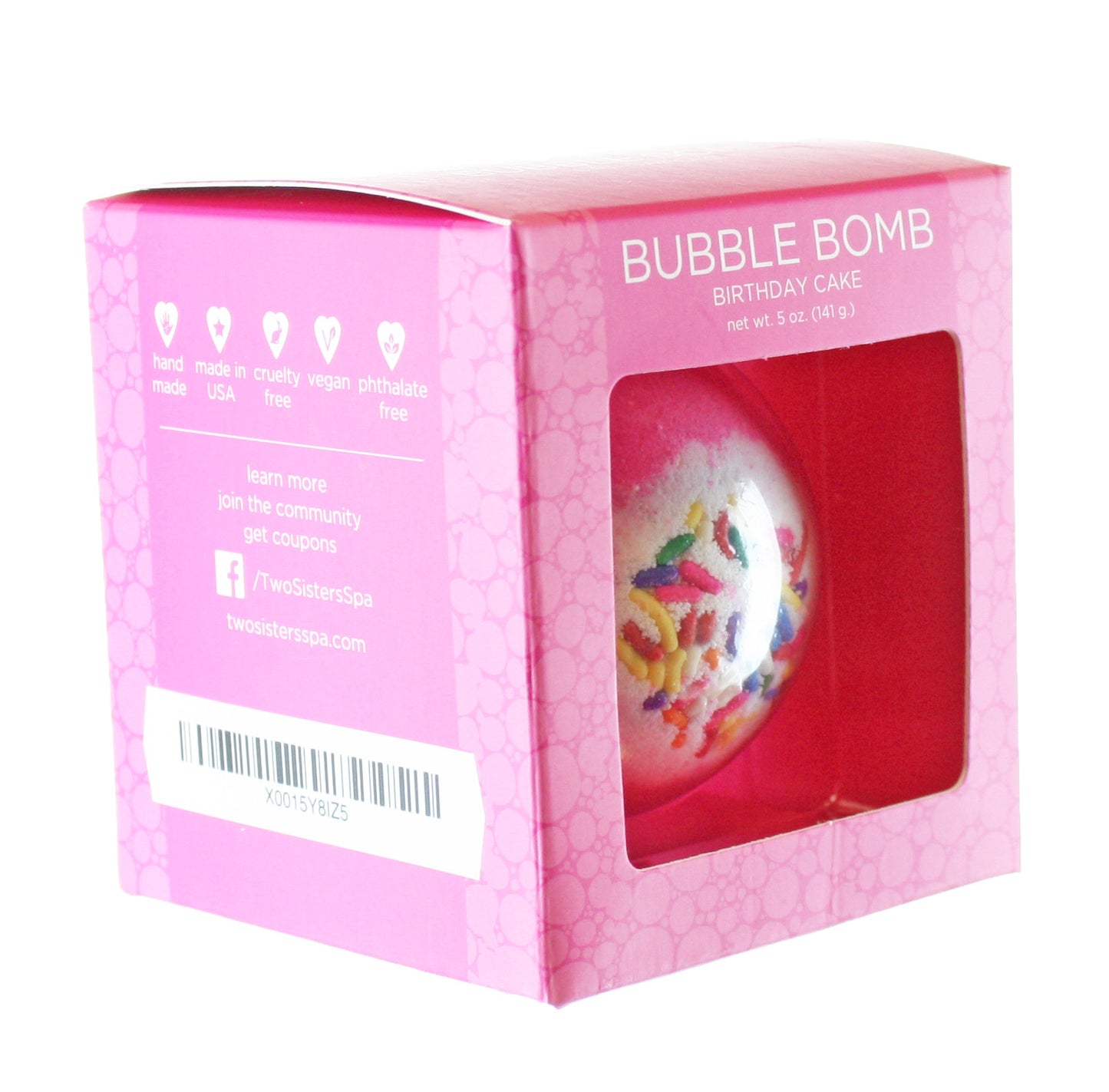 Birthday Cake Bubble Bath Bomb - Two Sisters Spa