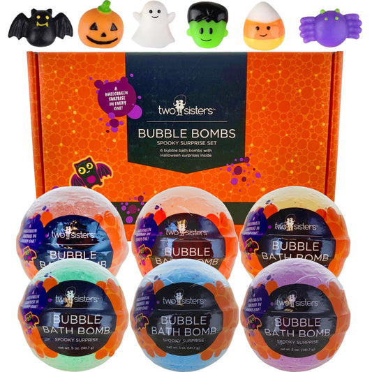 6 Spooky Surprise Halloween Bubble Bath Bombs Set